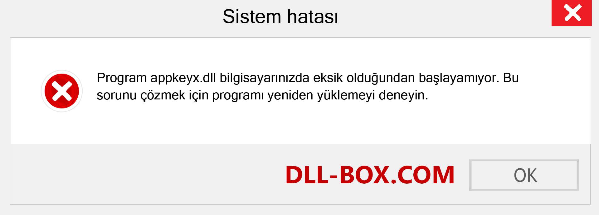 appkeyx.dll dosyası eksik mi? Windows 7, 8, 10 için İndirin - Windows'ta appkeyx dll Eksik Hatasını Düzeltin, fotoğraflar, resimler